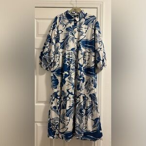 The Bettina Tiered Shirt Dress by Maeve NWT Large